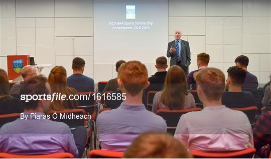 UCD GAA Sports Scholarship Presentation 2018/2019