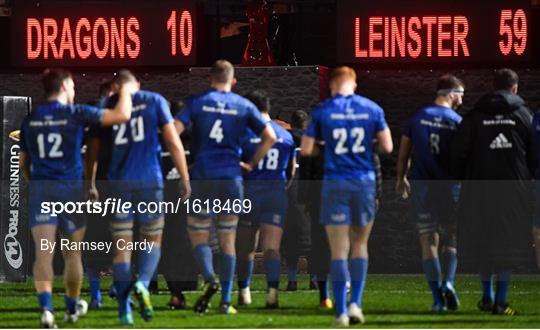 Dragons v Leinster - Guinness PRO14 Round 10 Dragons v Leinster - Guinness PRO14 Round 10