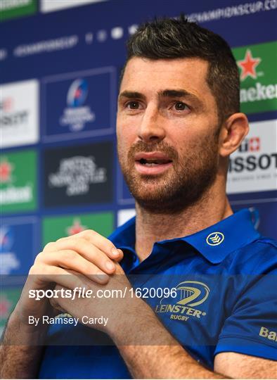 Leinster Rugby Squad Training and Press Conference