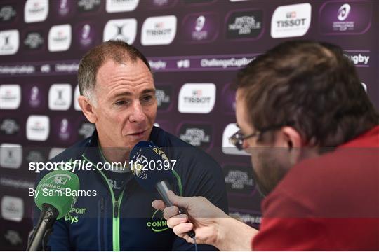 Connacht Rugby Squad Training and Press Conference