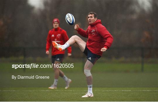 Munster Rugby Squad Training and Press Conference