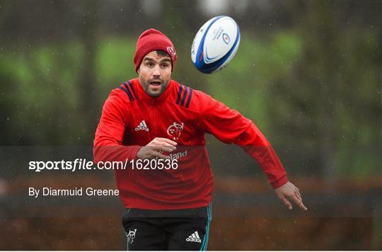 Munster Rugby Squad Training and Press Conference