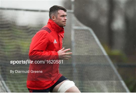 Munster Rugby Squad Training and Press Conference