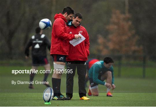 Munster Rugby Squad Training and Press Conference