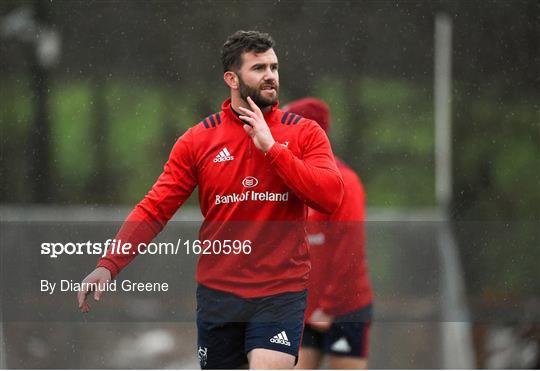 Munster Rugby Squad Training and Press Conference