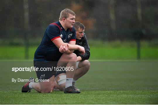 Munster Rugby Squad Training and Press Conference