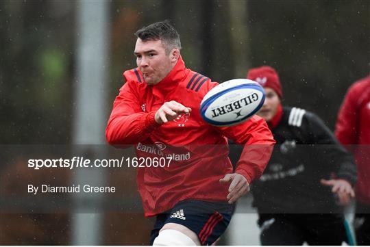 Munster Rugby Squad Training and Press Conference