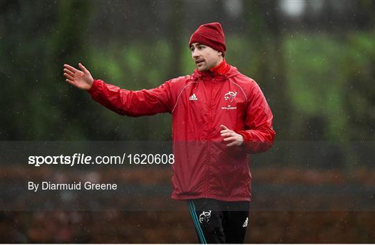 Munster Rugby Squad Training and Press Conference