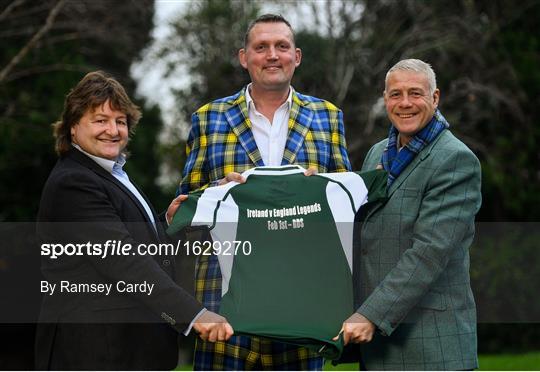 Doddie Weir Launches the Ireland v England Rugby Legends Match