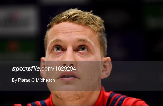 Munster Rugby Press Conference and Squad Training Munster Rugby Press Conference and Squad Training