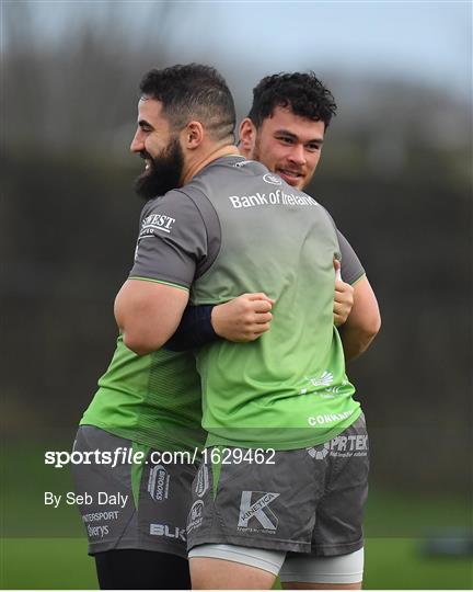 Connacht Rugby Squad Training and Press Conference