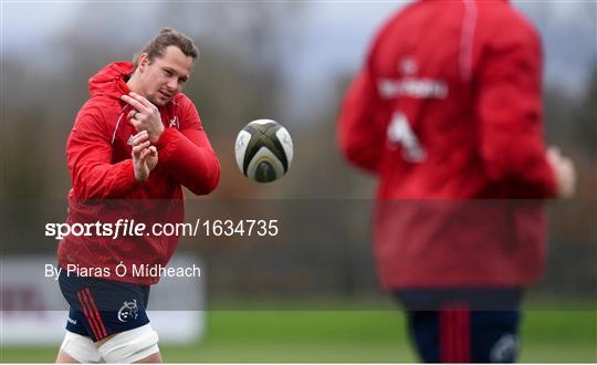 Munster Rugby Squad Training and Press Conference