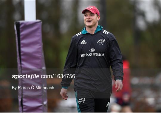 Munster Rugby Squad Training and Press Conference