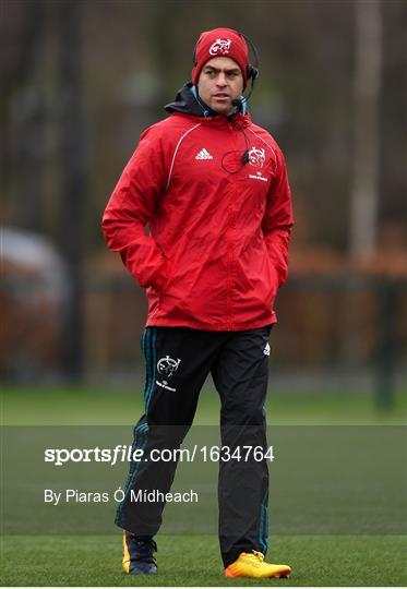 Munster Rugby Squad Training and Press Conference