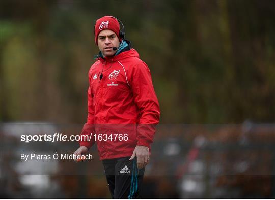 Munster Rugby Squad Training and Press Conference