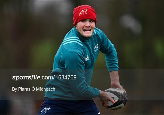 Munster Rugby Squad Training and Press Conference