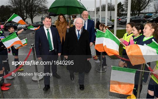 President Michael D Higgins visits FAI Headquarters