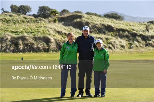 Irish golf legend Padraig Harrington meets Team Ireland Golfers