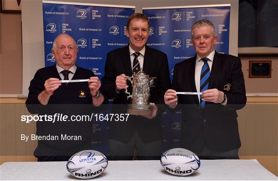 Bank of Ireland Provincial Towns Cup Round 3 Draw Bank of Ireland Provincial Towns Cup Round 3 Draw