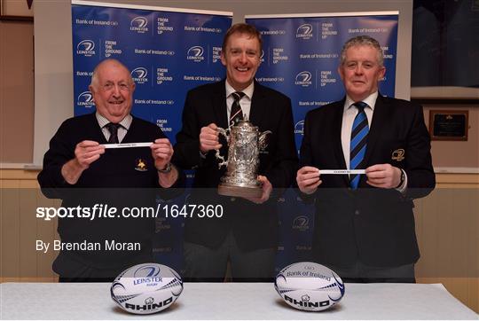 Bank of Ireland Provincial Towns Cup Round 3 Draw Bank of Ireland Provincial Towns Cup Round 3 Draw