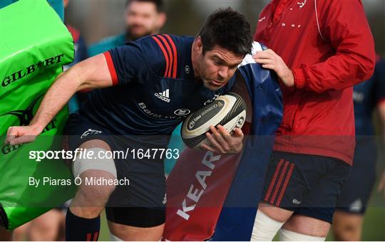 Munster Rugby Squad Training and Press Conference