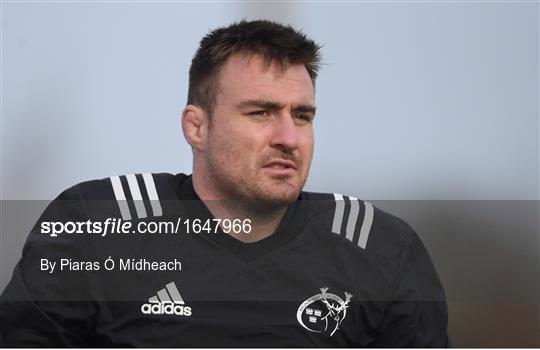 Munster Rugby Squad Training and Press Conference