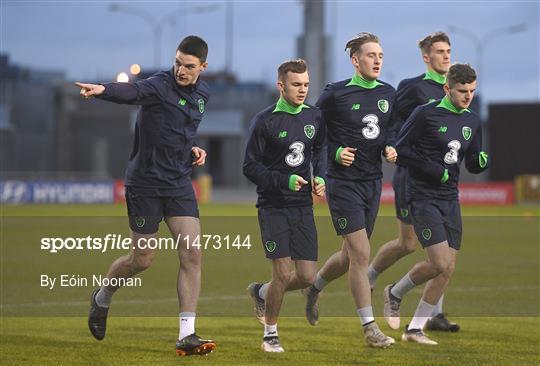 Republic of Ireland U21 Squad Training and Press Conference Republic of Ireland U21 Squad Training and Press Conference