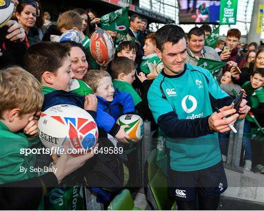 Ireland Rugby Open Training Session