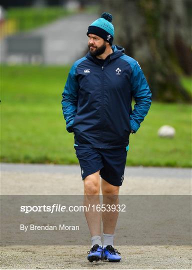 Ireland Rugby Squad Training and Press Conference