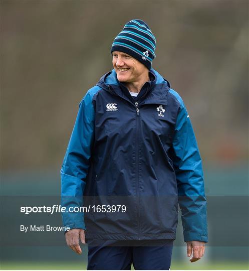 Ireland Rugby Squad Training and Press Conference