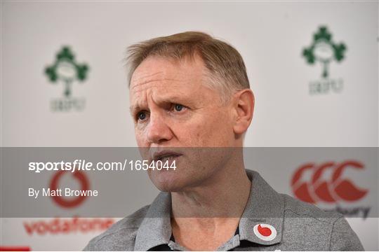 Ireland Rugby Squad Training and Press Conference