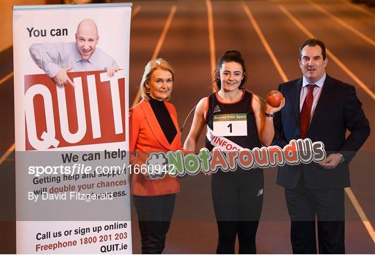 Athletics Ireland launch the “Smoke Free Sport” initiative in association with the HSE, QUIT and Healthy Ireland