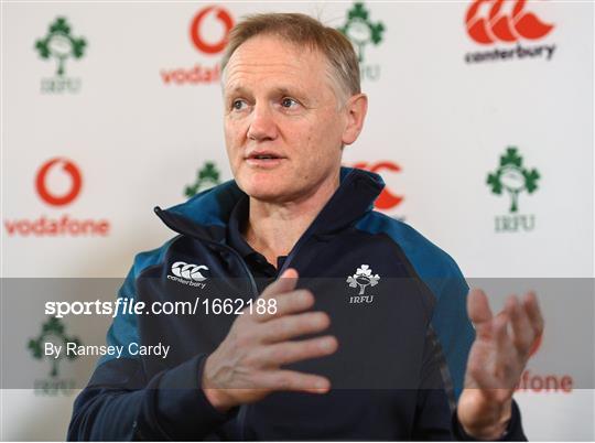 Ireland Rugby Squad Training and Press Conference