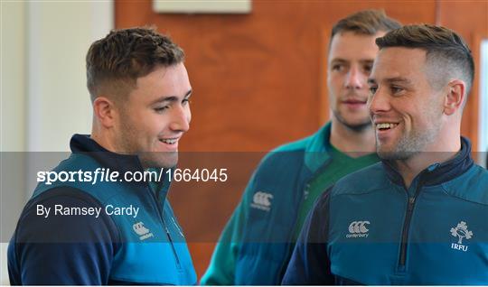 Ireland Rugby Gym Session and Press Conference