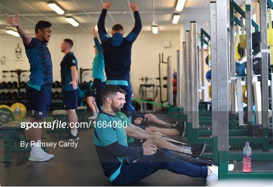 Ireland Rugby Gym Session and Press Conference