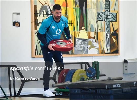 Ireland Rugby Gym Session and Press Conference