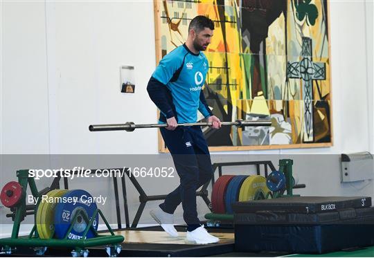 Ireland Rugby Gym Session and Press Conference