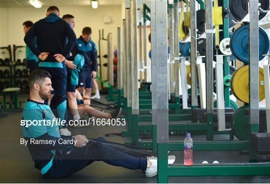 Ireland Rugby Gym Session and Press Conference