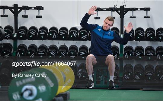 Ireland Rugby Gym Session and Press Conference