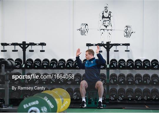 Ireland Rugby Gym Session and Press Conference