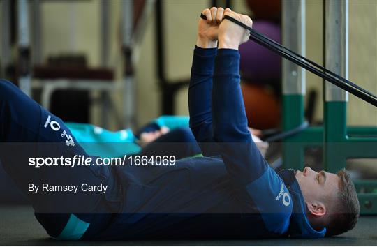 Ireland Rugby Gym Session and Press Conference