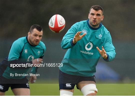 Ireland Rugby Squad Training and Press Conference