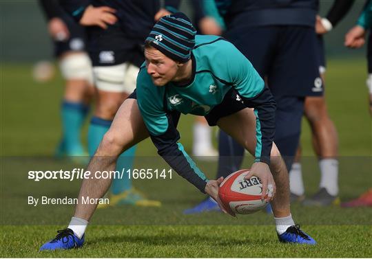 Ireland Rugby Squad Training and Press Conference