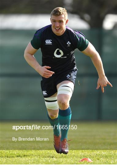 Ireland Rugby Squad Training and Press Conference