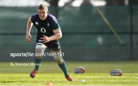 Ireland Rugby Squad Training and Press Conference