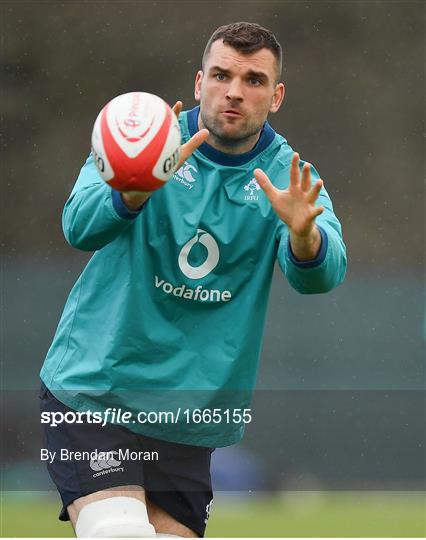 Ireland Rugby Squad Training and Press Conference