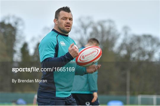 Ireland Rugby Squad Training and Press Conference