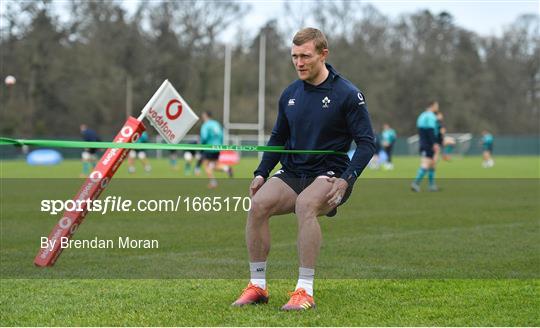 Ireland Rugby Squad Training and Press Conference