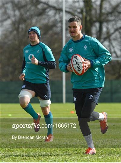 Ireland Rugby Squad Training and Press Conference