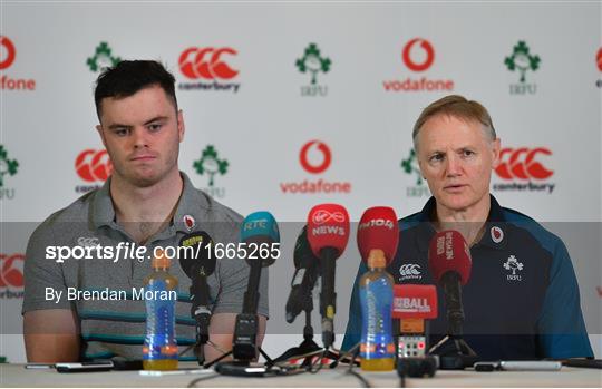 Ireland Rugby Squad Training and Press Conference